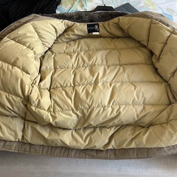 Vintage Browning Goose Down Hunting Jacket Parka USA Made Men's Size 48 - Picture 5 of 5